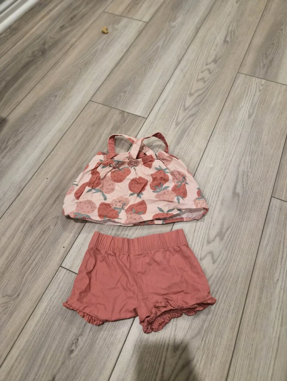 cute strawberry outfit set
